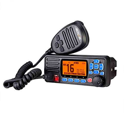 Retevis RA27 Marine Transceiver, IP67 Waterproof, Class D DSC, GPS, 88 Channels VHF Radio Marine, Suitable for International, Professional Ship to Shore Radio for Boat (1 Pcs)